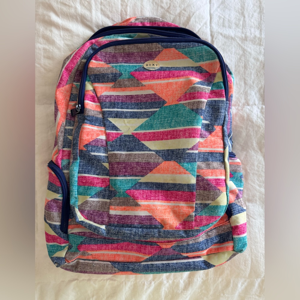 Roxy Vibrant Geometric Backpack